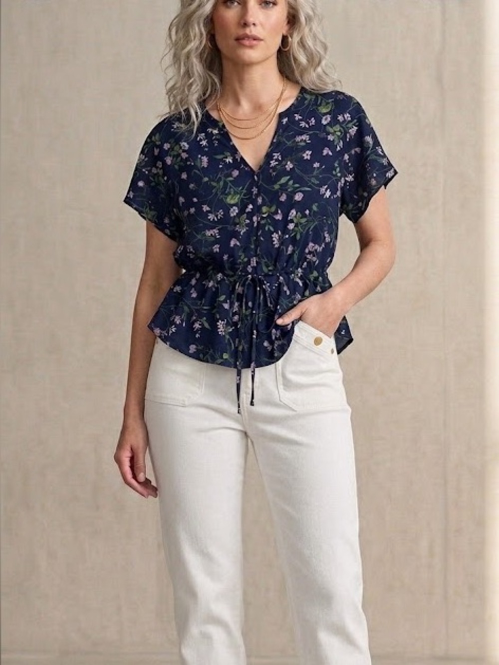 Sienna Sky Floral Peplum Blouse